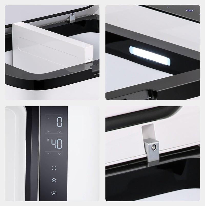 Load image into Gallery viewer, GO20 Dual Zone 12V Portable Freezer - White | ICECO | 20 LT
