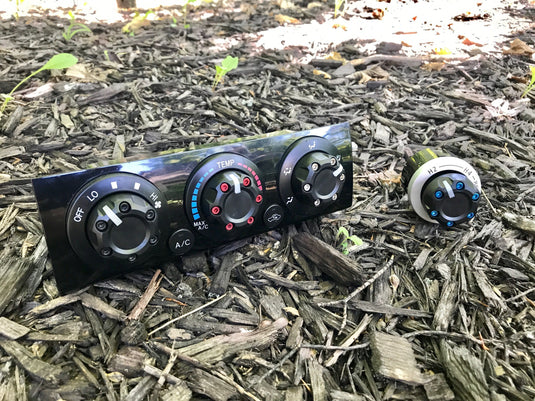 Climate Knobs (2005-2015 Tacoma) - 3 PACK - BLACK