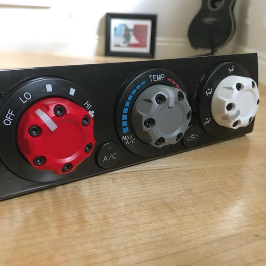 Climate Knobs (2005-2015 Tacoma) - 4 PACK - RED