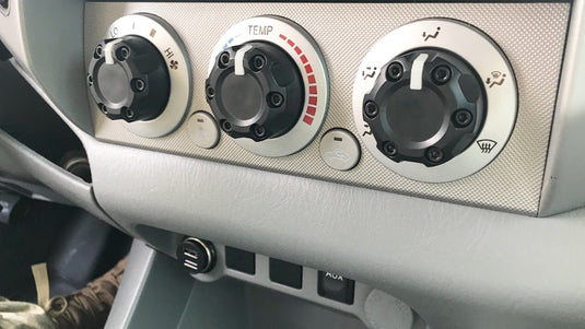 Climate Knobs (2005-2015 Tacoma) - 3 PACK - WHITE