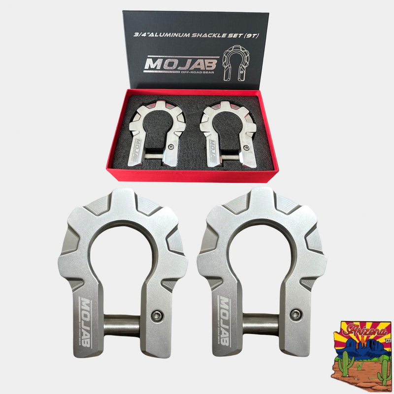 Load image into Gallery viewer, 3/4&#39;&#39; Extreme duty Aluminum D-Shackle set (9T) (LIFETIME WARRANTY*)
