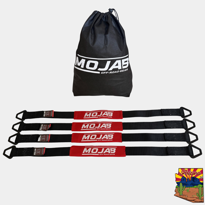 Load image into Gallery viewer, 2&quot;x 39&#39;&#39; Axle Tie-down with rings (pack of 4) (Lifetime Warranty)
