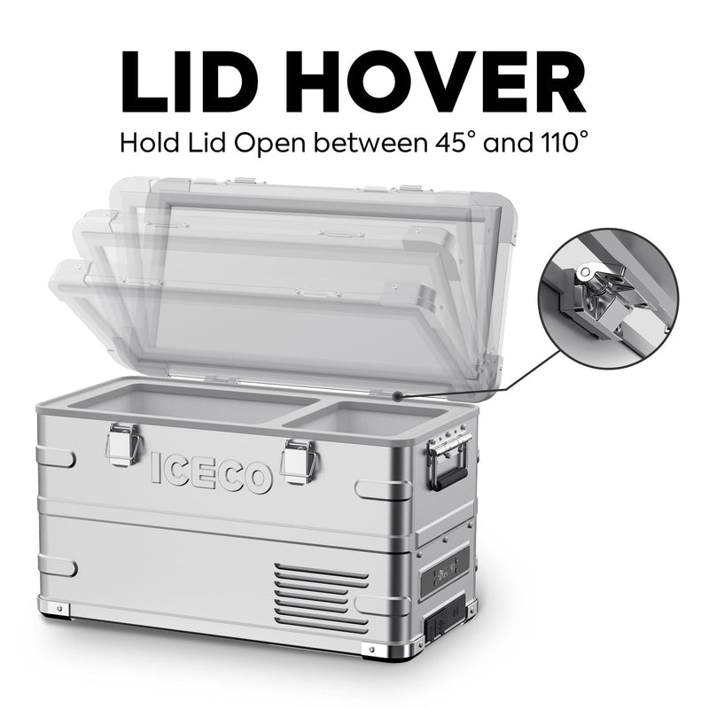 Load image into Gallery viewer, APL35 Dual Zone Aluminum Fridge refrigerator| ICECO | 35 LT
