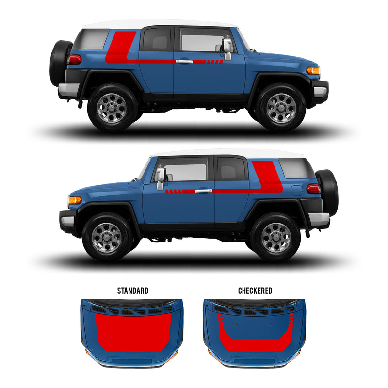 Load image into Gallery viewer, 2007-14 FJ Cruiser Checkered Stripe Kit
