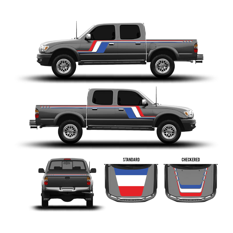 Load image into Gallery viewer, 2001-04 Tacoma Checkered Stripe Kit

