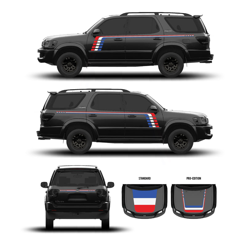 Load image into Gallery viewer, 2001–07 Sequoia Checkered Stripe Kit
