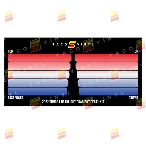 Load image into Gallery viewer, 2022+ Tundra Headlight Gradient Decal Kit
