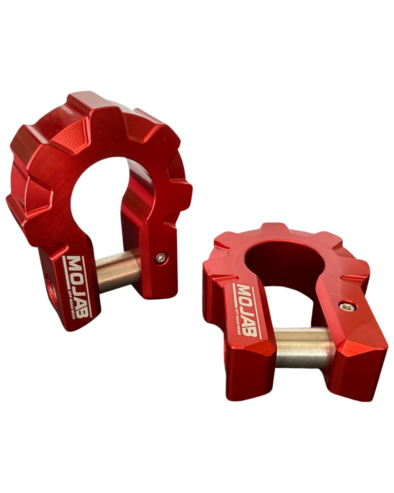 Load image into Gallery viewer, 3/4&#39;&#39; Extreme duty Aluminum D-Shackle set (9T) (LIFETIME WARRANTY*)
