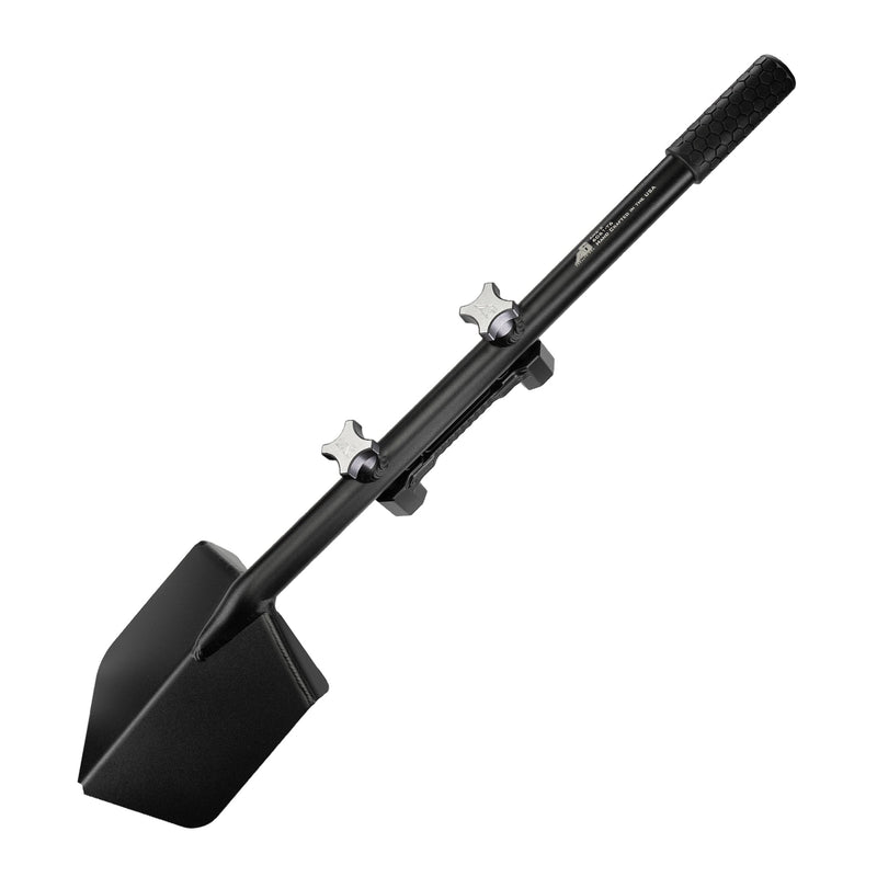 Load image into Gallery viewer, Shovel / Mount Combo - Black LONG Shovel / Black SSM with Knobs
