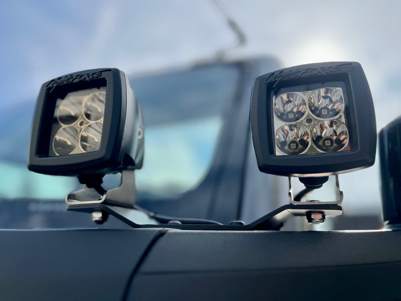 Load image into Gallery viewer, Ford Bronco Cowl Light Bracket Set
