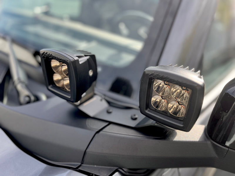 Load image into Gallery viewer, Ford Bronco Cowl Light Bracket Set
