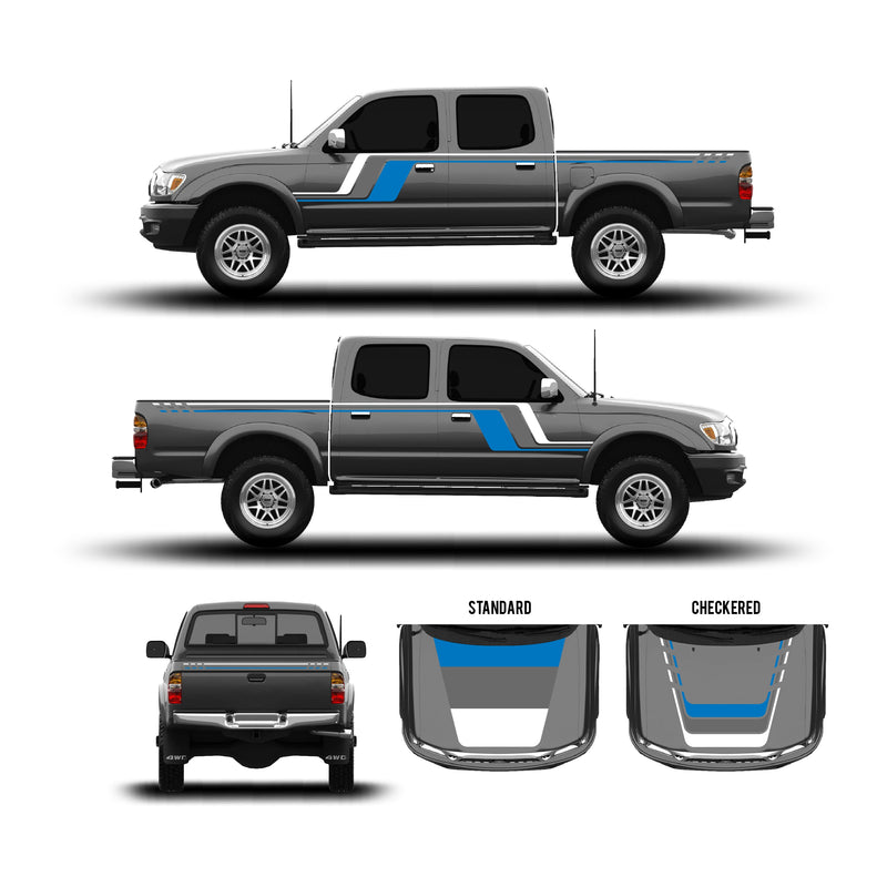 Load image into Gallery viewer, 2001-04 Tacoma Checkered Stripe Kit
