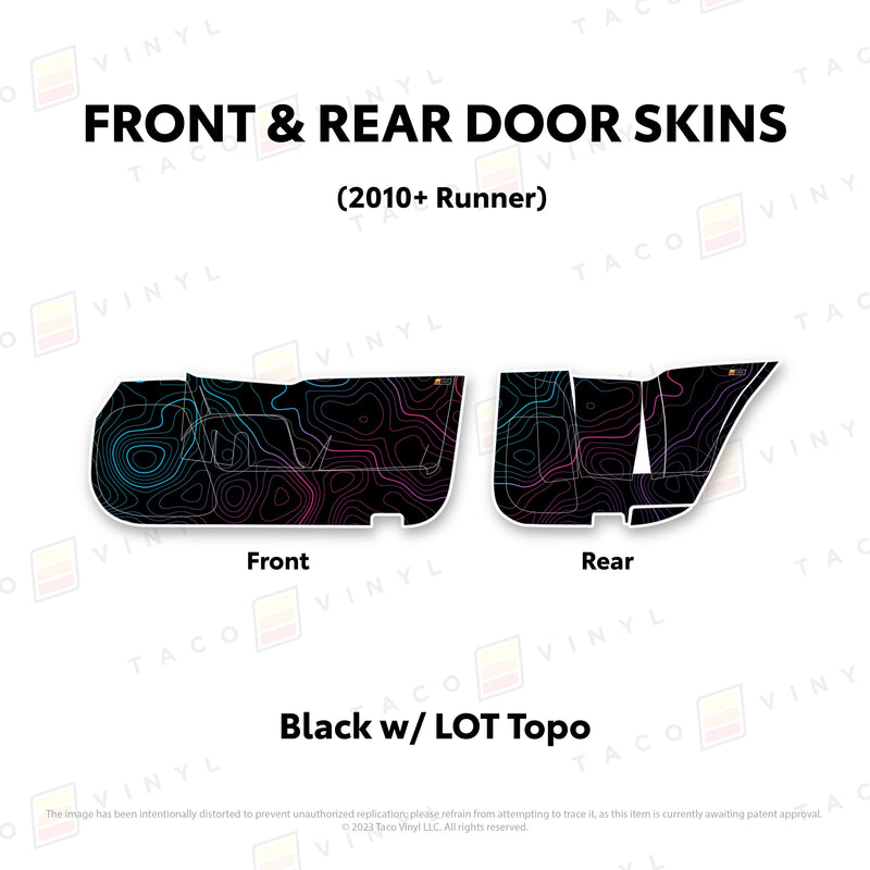 Load image into Gallery viewer, 2010-24 4Runner Door Skins (Lower Section)
