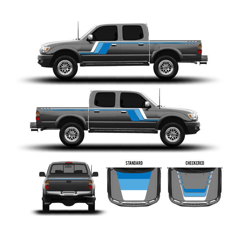 Load image into Gallery viewer, 2001-04 Tacoma Checkered Stripe Kit
