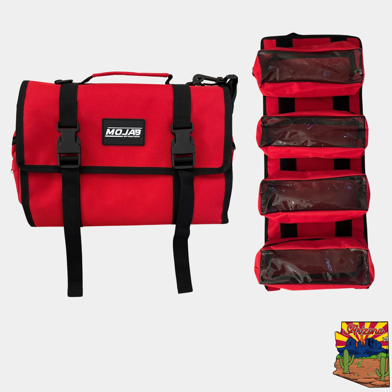 Load image into Gallery viewer, Medium Canvas Tool organizer bag with removeable pouches
