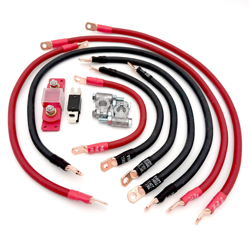 Load image into Gallery viewer, Jeep Cherokee Full Size SJ Big 7 Battery Cable Kit (1974-1983)
