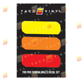 Tundra Pro Grille Decals