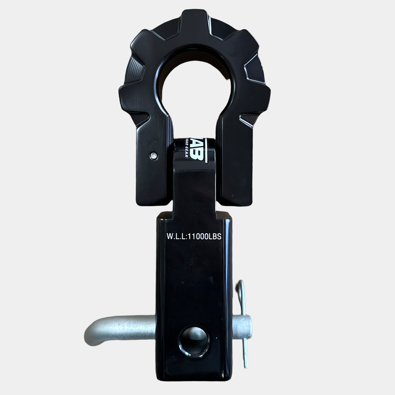 Load image into Gallery viewer, 2&#39;&#39; Aluminum Hitch Receiver with Aluminum D-Shackle 9T (LIFETIME WARRANTY)
