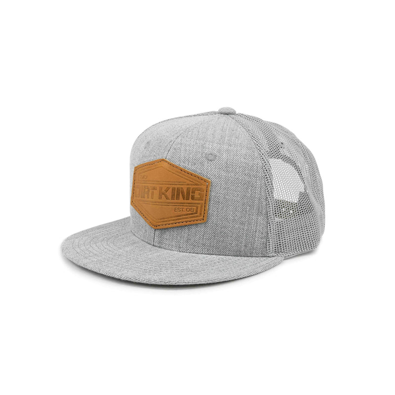 Load image into Gallery viewer, Mesh Snapback Hat With Leather Hex Patch
