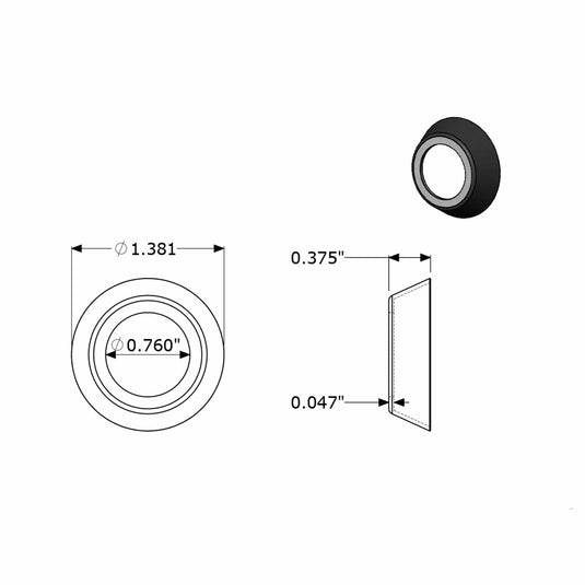 3/4" Rod End Seal