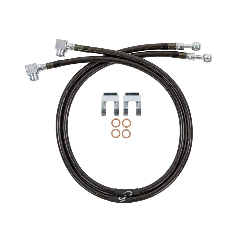 Load image into Gallery viewer, Brake Lines | 10mm Banjo x 3/8&quot;-24 90 Deg FIF
