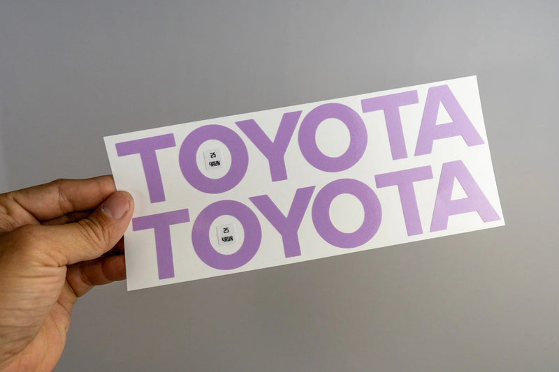 Load image into Gallery viewer, TOYOTA Front Door Sill Letter Overlays - 2024+ Tacoma / 2025+ 4Runner
