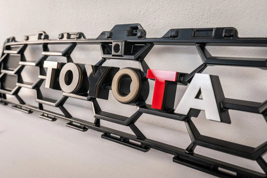 TOYOTA Front Grille Acrylic Emblem Overlays - 2025+ 4Runner TRD Pro / Trailhunter