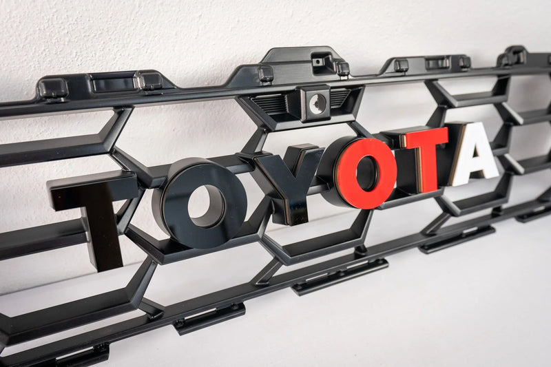 Load image into Gallery viewer, TOYOTA Front Grille Acrylic Emblem Overlays - 2025+ 4Runner TRD Pro / Trailhunter
