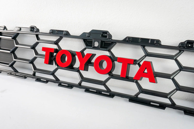 Load image into Gallery viewer, TOYOTA Front Grille Acrylic Emblem Overlays - 2025+ 4Runner TRD Pro / Trailhunter
