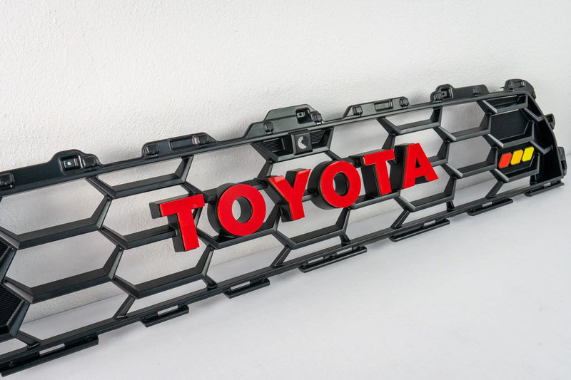 Load image into Gallery viewer, TOYOTA Front Grille Acrylic Emblem Overlays - 2025+ 4Runner TRD Pro / Trailhunter

