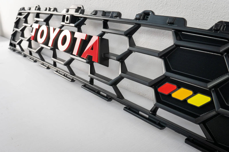 Load image into Gallery viewer, TOYOTA Front Grille Acrylic Emblem Overlays - 2025+ 4Runner TRD Pro / Trailhunter
