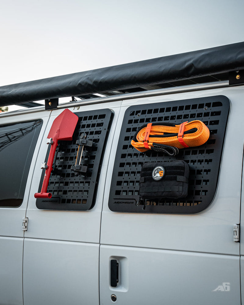 Load image into Gallery viewer, Ford E350 Passenger Side Window GRIDS (Right Barn Door)
