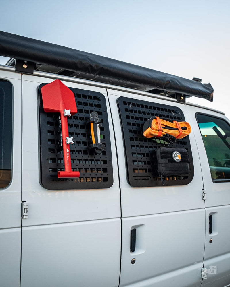 Load image into Gallery viewer, Ford E350 Passenger Side Window GRIDS (Left Barn Door)
