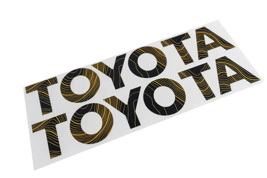 "TOYOTA" Topo Front Grille Emblem Kit - 2024+ Land Cruiser  / 07-14 FJ Cruiser