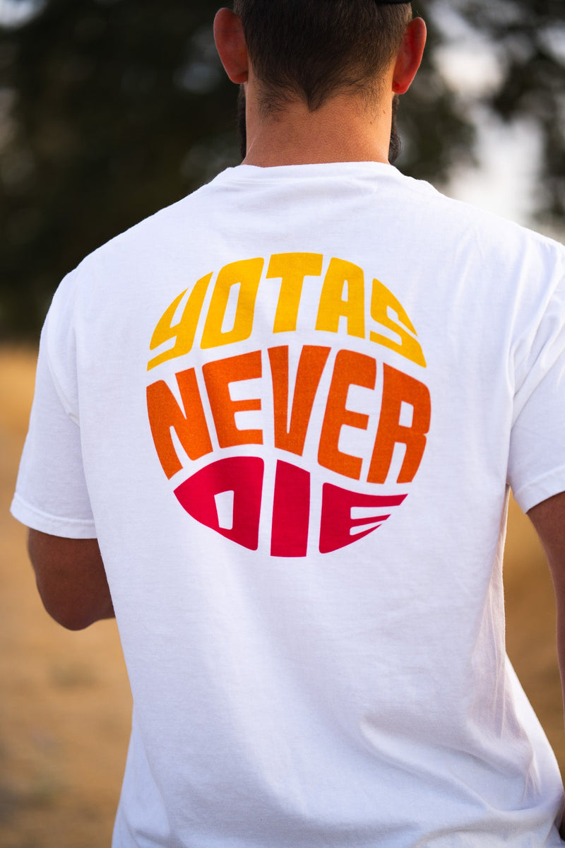 Load image into Gallery viewer, Yotas Never Die Signature T-Shirt (Two Side Print)
