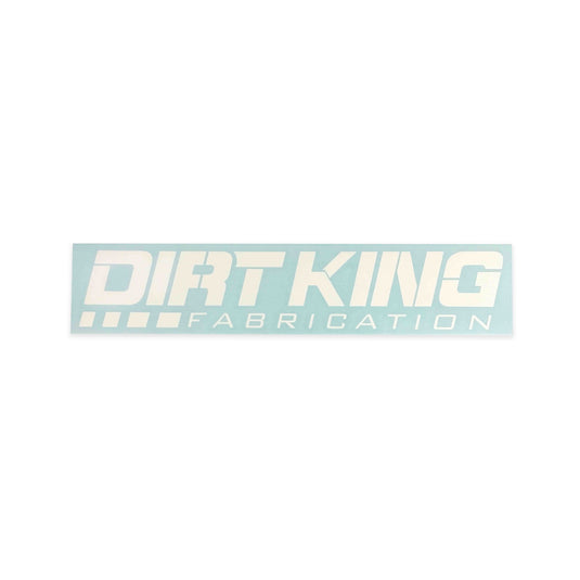 12" Die Cut Logo Sticker (White)