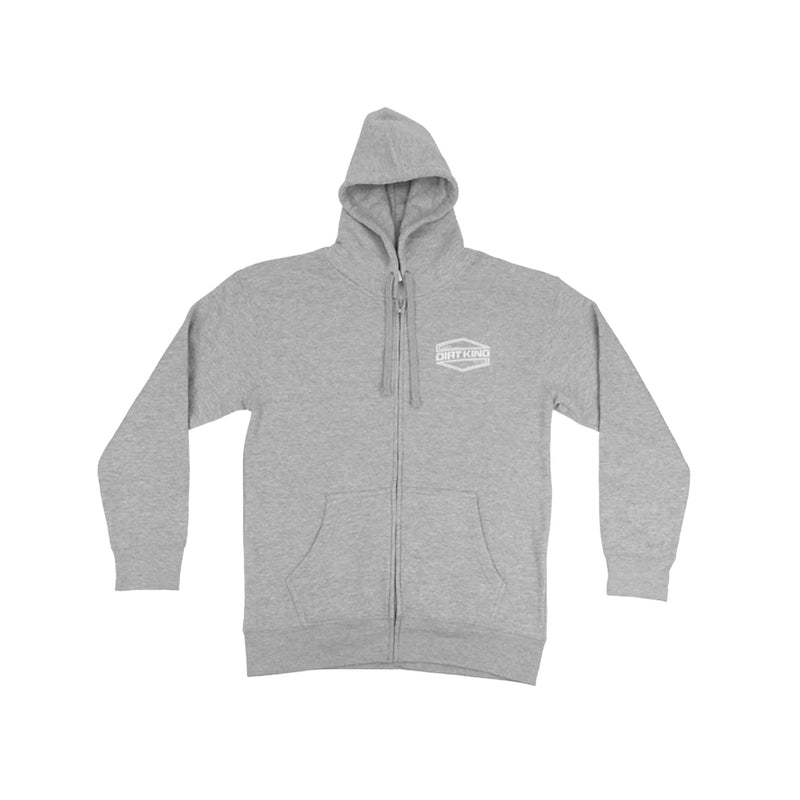 Load image into Gallery viewer, Light Heather Grey Zip Up Hoodie
