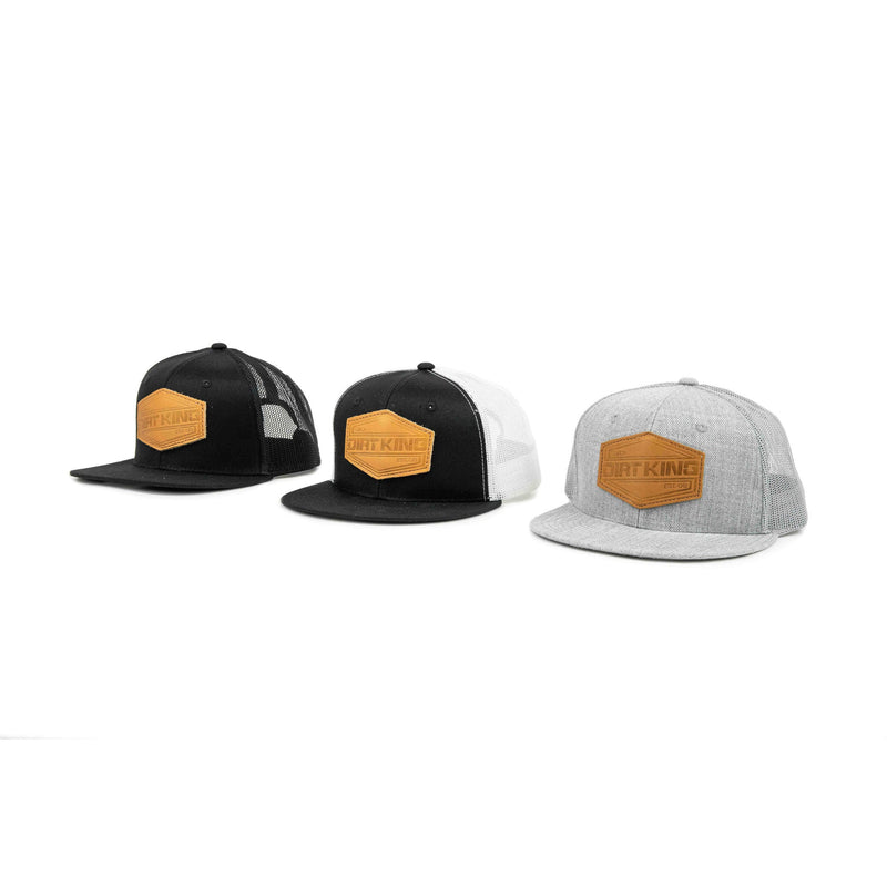 Load image into Gallery viewer, Mesh Snapback Hat With Leather Hex Patch
