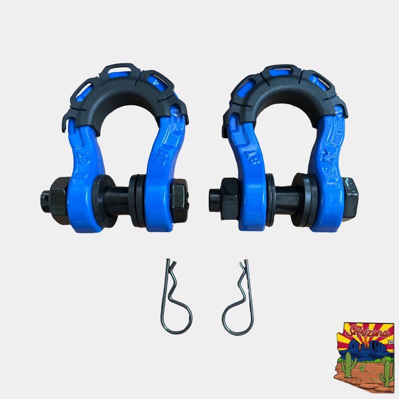 Load image into Gallery viewer, 3/4” Forged Steel D-shackle set (8T) (LIFE TIME WARRANTY*)
