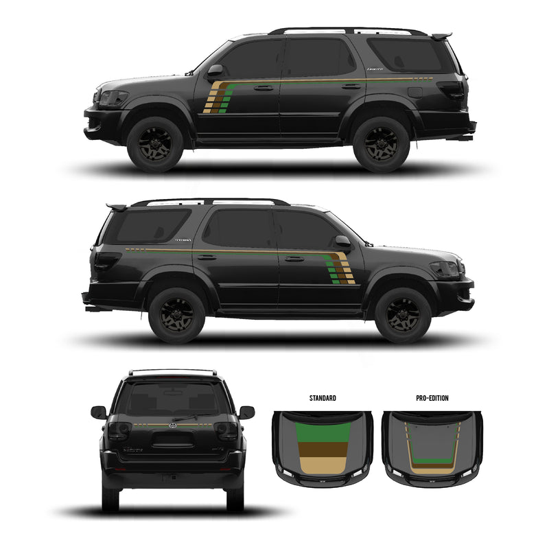Load image into Gallery viewer, 2001–07 Sequoia Checkered Stripe Kit
