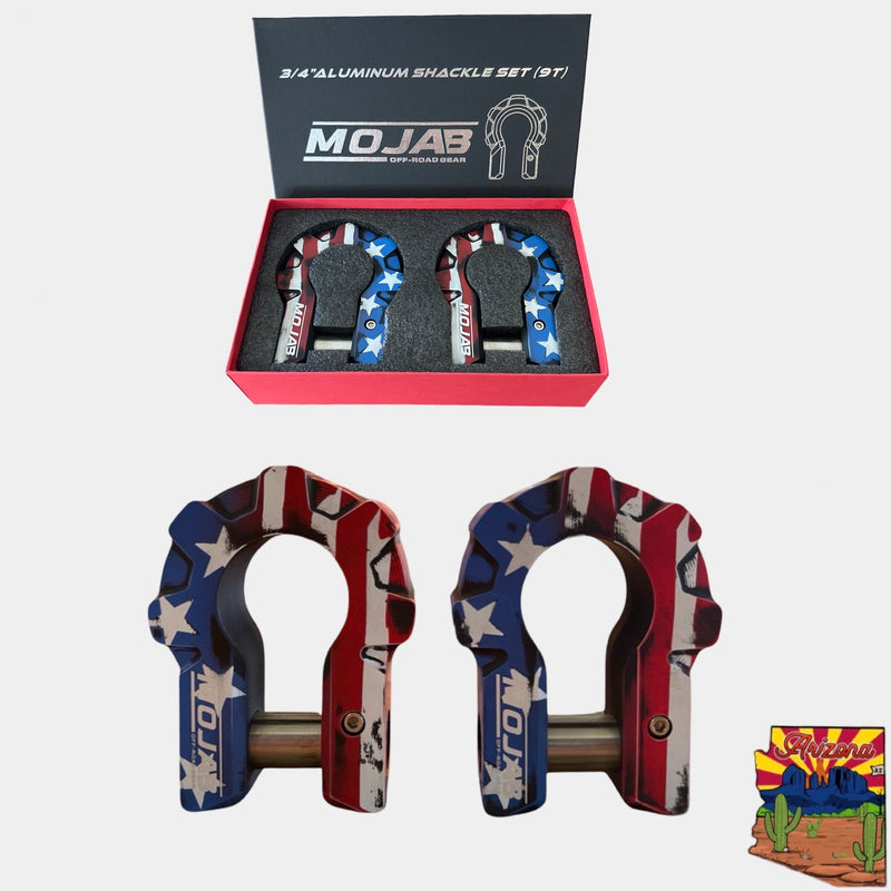 Load image into Gallery viewer, 3/4&#39;&#39; Extreme duty Aluminum D-Shackle set (9T) (LIFETIME WARRANTY*)
