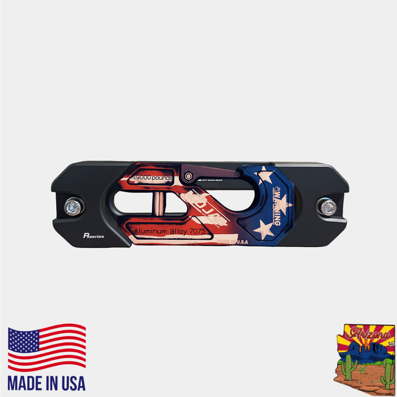 Load image into Gallery viewer, Aluminum Recessed Winch Shackle with Fairlead Kit, closed latch (LIFE TIME WARRANTY*)
