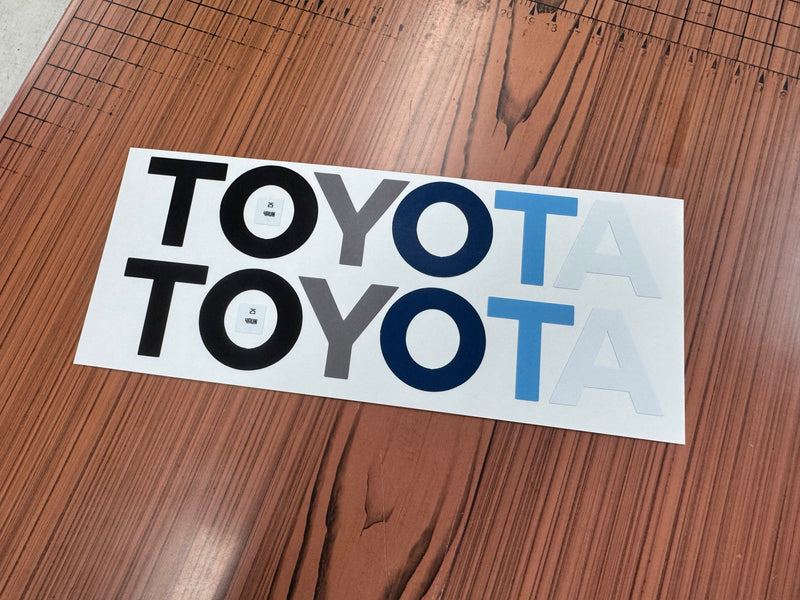 Load image into Gallery viewer, TOYOTA Front Door Sill Letter Overlays - 2024+ Tacoma / 2025+ 4Runner
