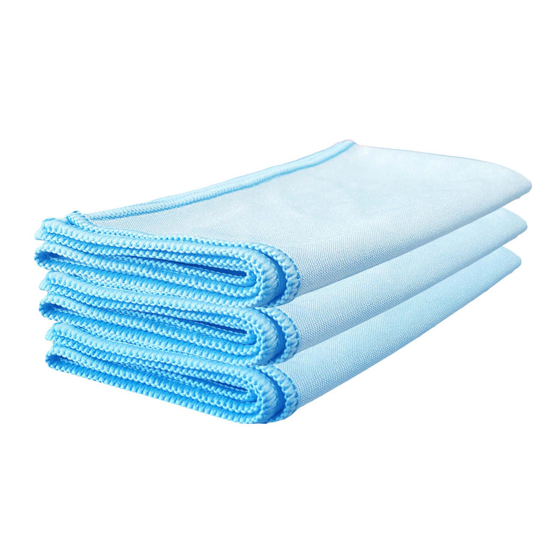 Load image into Gallery viewer, WASH&amp;WHIPS Wipe Once Microfiber Glass Cleaning Cloth Pro - 3 Pack
