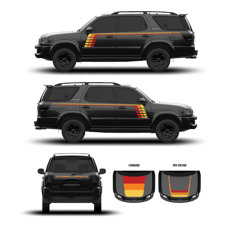 Load image into Gallery viewer, 2001–07 Sequoia Checkered Stripe Kit

