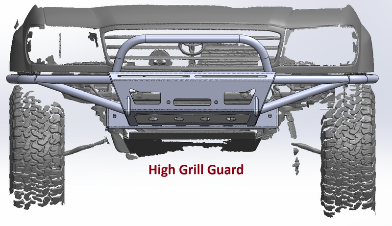 Load image into Gallery viewer, Landcruiser 100 Series Front Bumper High Clearance STRYKER 100 - DIY Kit (1998 - 2007)
