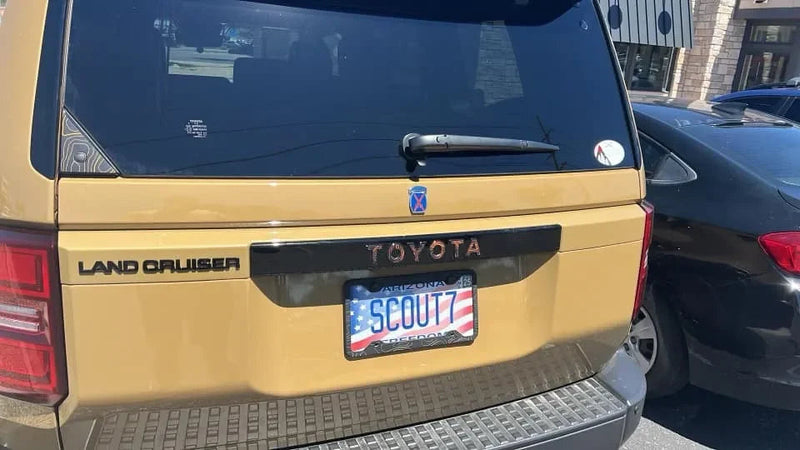 Load image into Gallery viewer, &quot;TOYOTA&quot; Topo Rear Tailgate Emblem Overlays - 2024+ Land Cruiser
