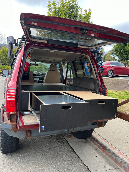 Land Cruiser 80 Series Dual Drawer Pre-Cut Kit! - 2 options