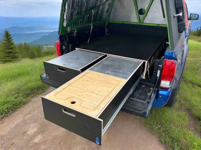 Load image into Gallery viewer, Toyota Tacoma 2nd Gen - 3rd Gen Dual Drawer Storage PreCut Kit - 2 options
