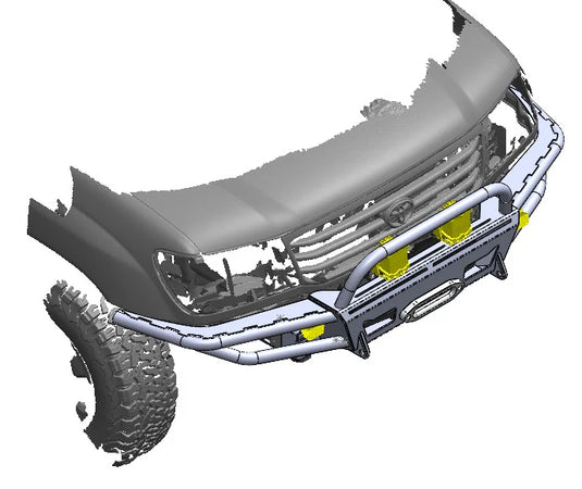 Lexus LX470 Front Bumper High Clearance STRYKER 100 - DIY Kit (1998 - 2007)